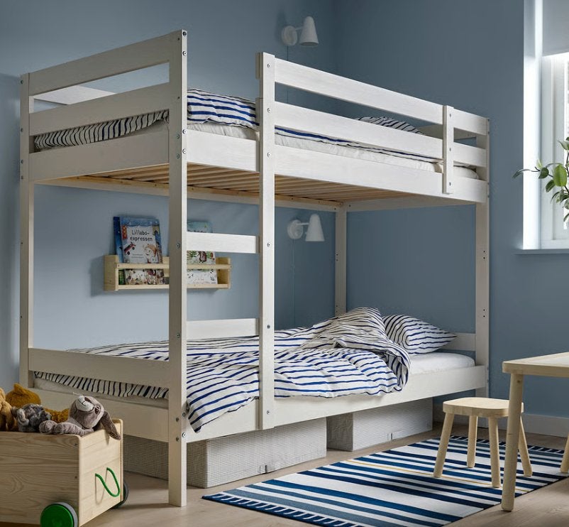 Ikea stapelbed - volledig ingericht, Kinderen en Baby's, Kinderkamer | Stapelbedden en Hoogslapers, Ophalen, Nieuw, Stapelbed