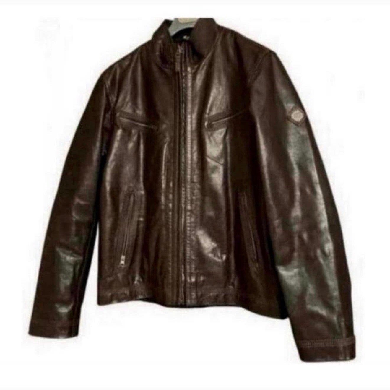 Timberland lederen jas Donker bruin silver rated tannery xl, Ophalen of Verzenden, Zo goed als nieuw, Maat 56/58 (XL), Bruin