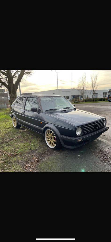 Volkswagen Golf2, Auto's, Stof, Blauw, Handgeschakeld, 3 deurs
