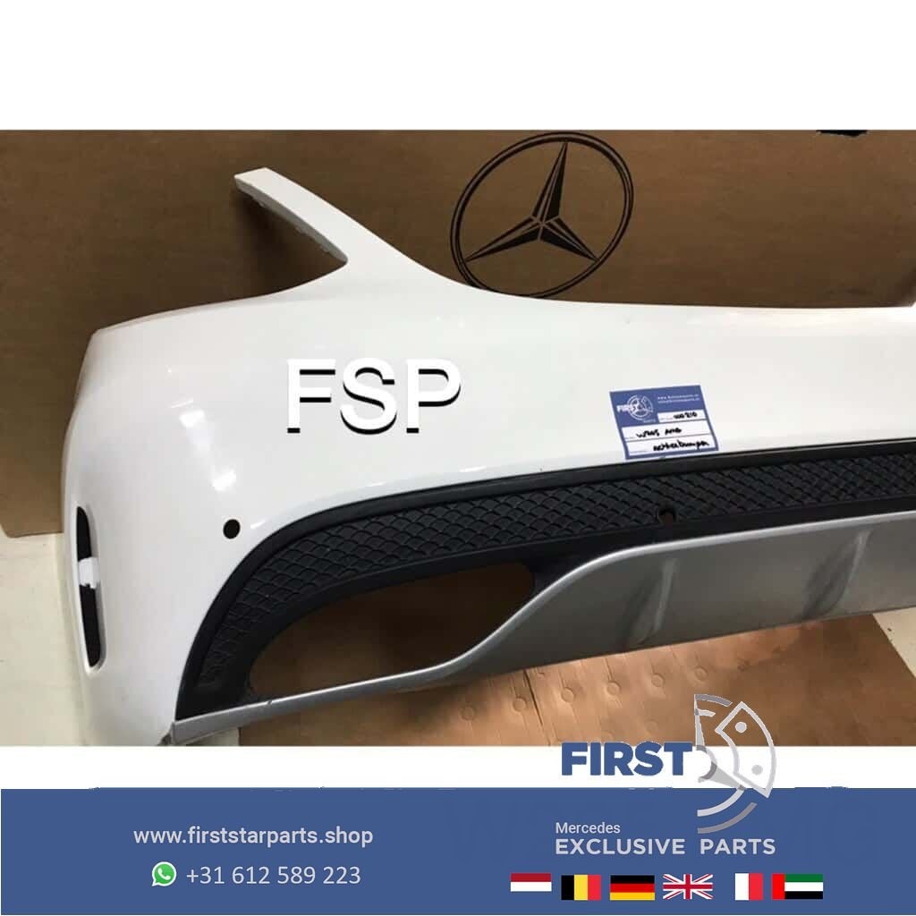 W205 C43 AMG ACHTERBUMPER Mercedes C Klasse WIT 2014-2018 OR, Arrière, Utilisé, -, -