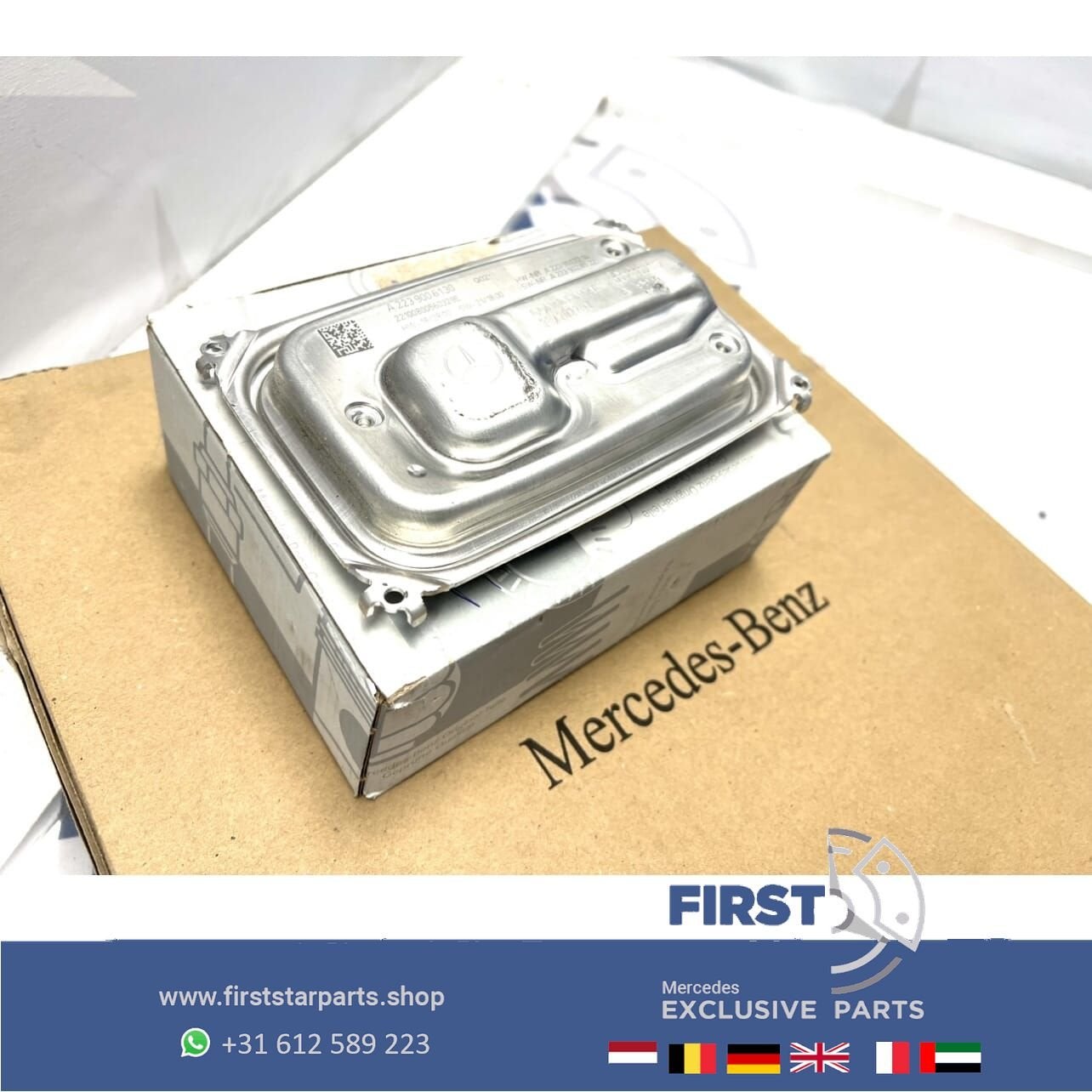 KOPLAMP MODULE A2239006130 Mercedes C E CLE EQE EQS Klasse L, Gebruikt, -, Ophalen of Verzenden, -