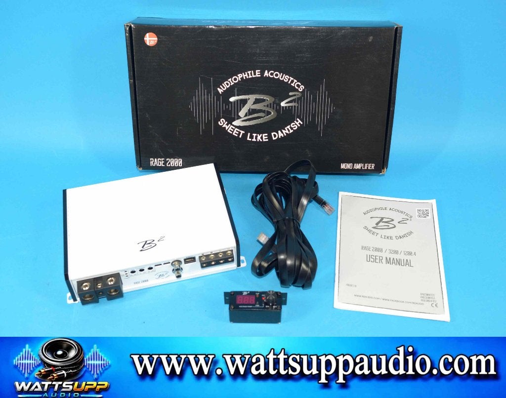 B2 Audio RAGE 2000 Monoblok versterker 2000W RMS, Ophalen of Verzenden