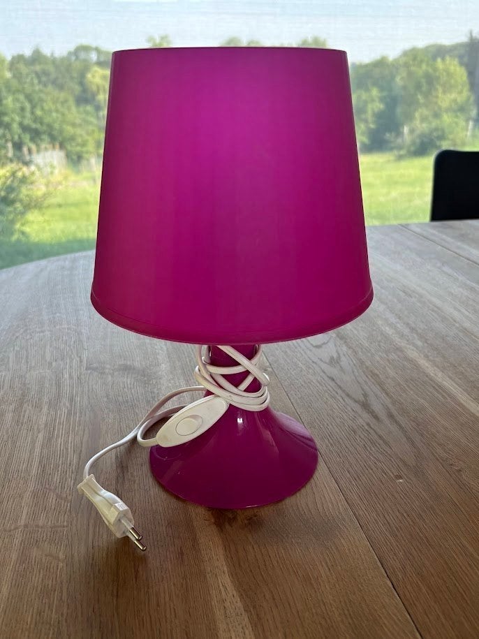 roze ikea lamp, Ophalen, Kunststof, 30 cm, Nachtlamp