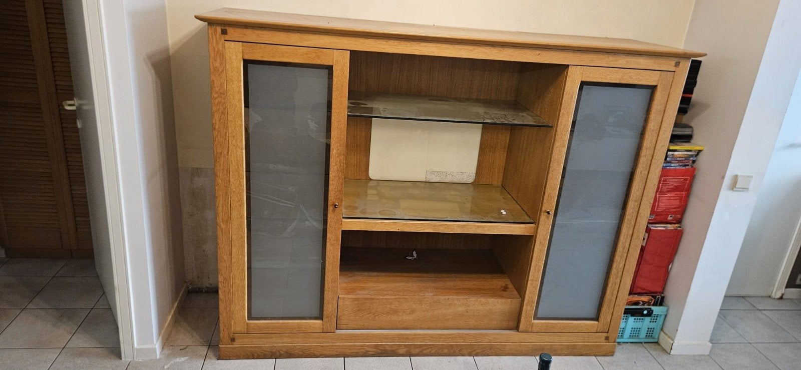 TV-kast lichte eik, Ophalen, Gebruikt, Eikenhout
