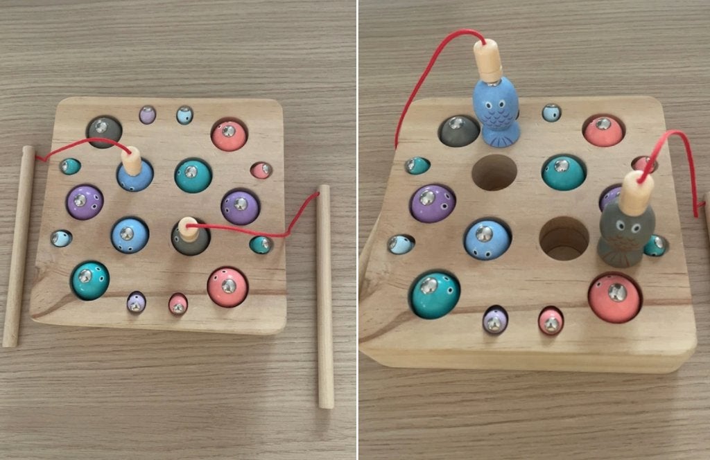 Jeux de pêche magnétique en bois 4/6 ans, Verzenden, Gebruikt, Overige typen