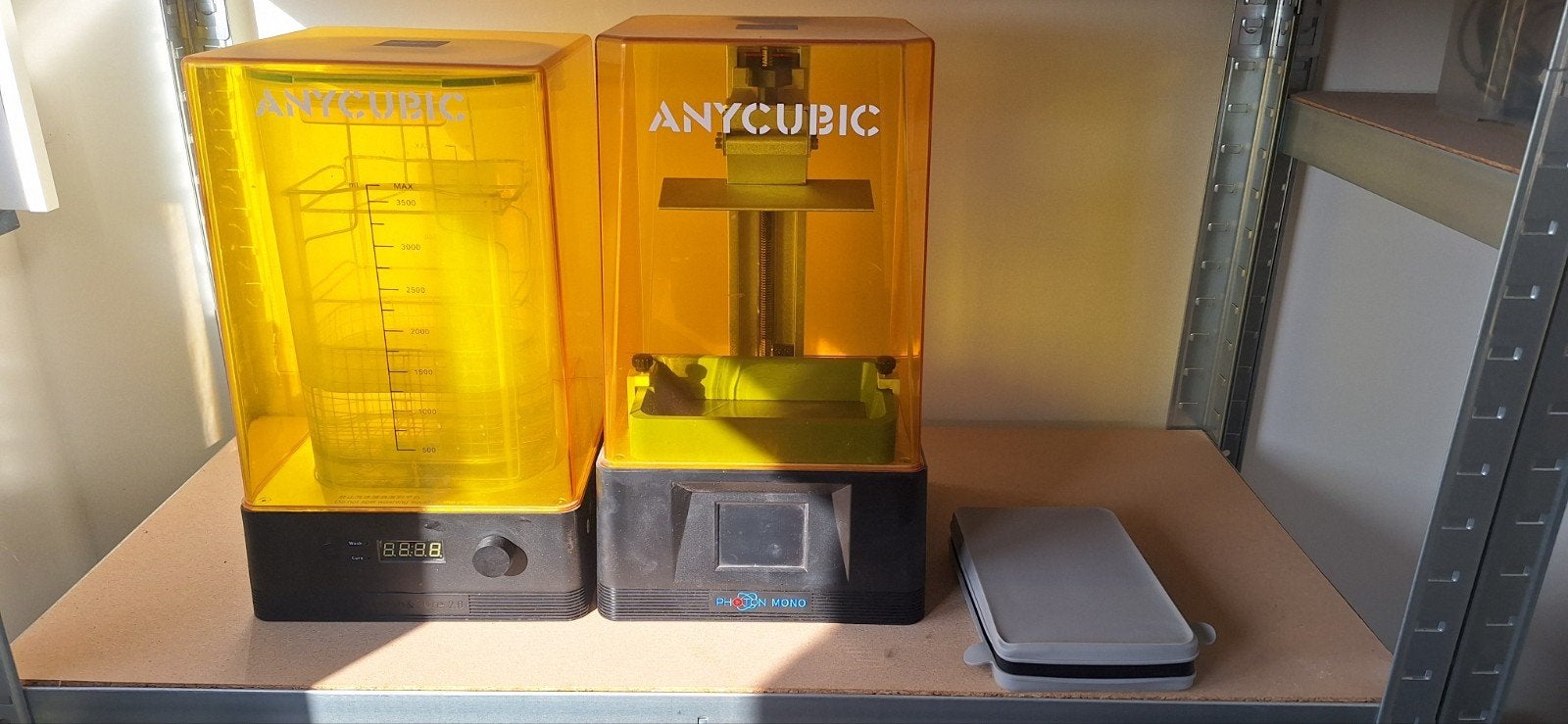 anycubic photon mono + wash and cur + extra resin tank, Computers en Software, Ophalen