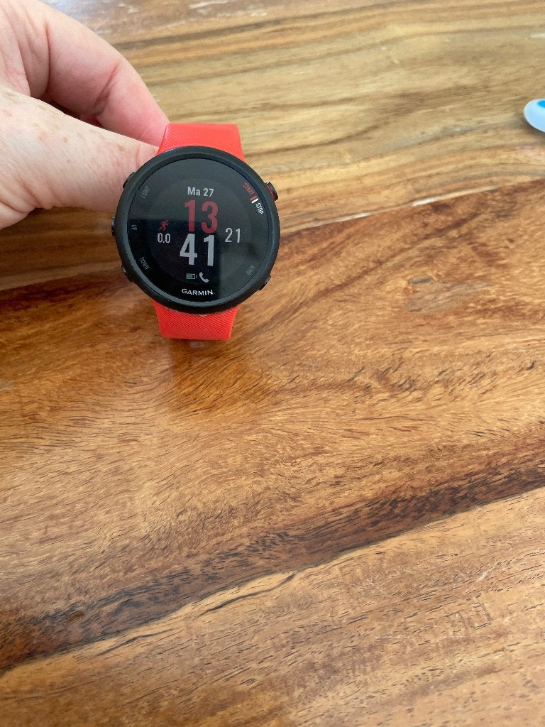 Garmin Forerunner 45, Ophalen, Gebruikt, Rood