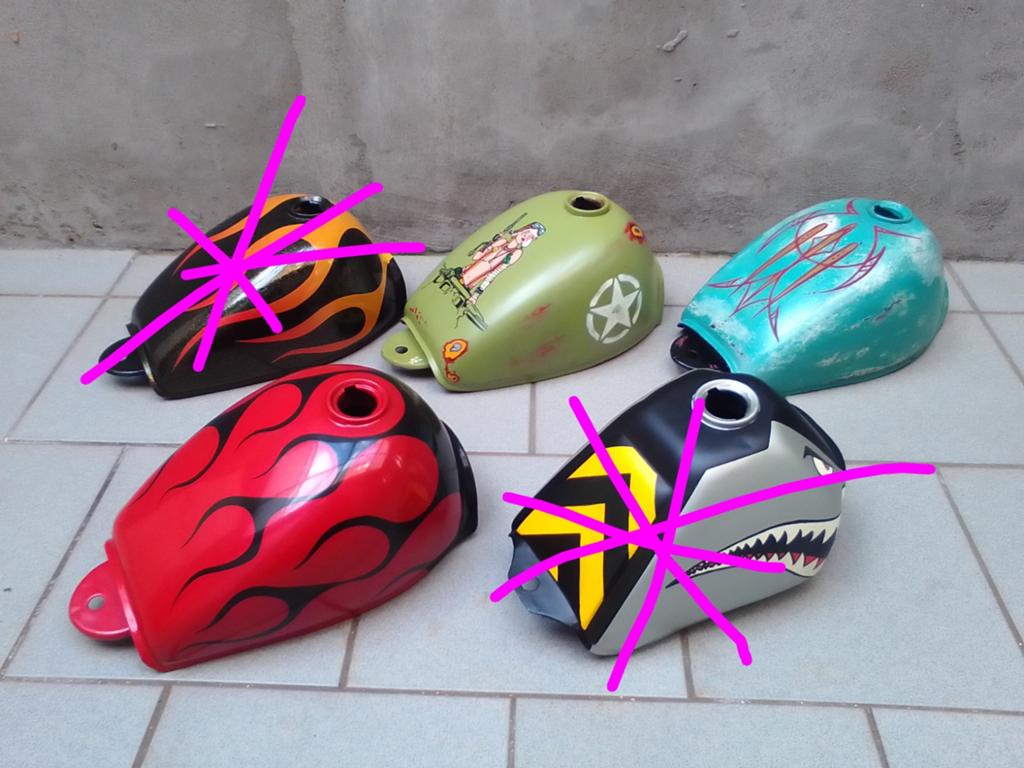 Custom paint china monkey z50 tanks, Ophalen