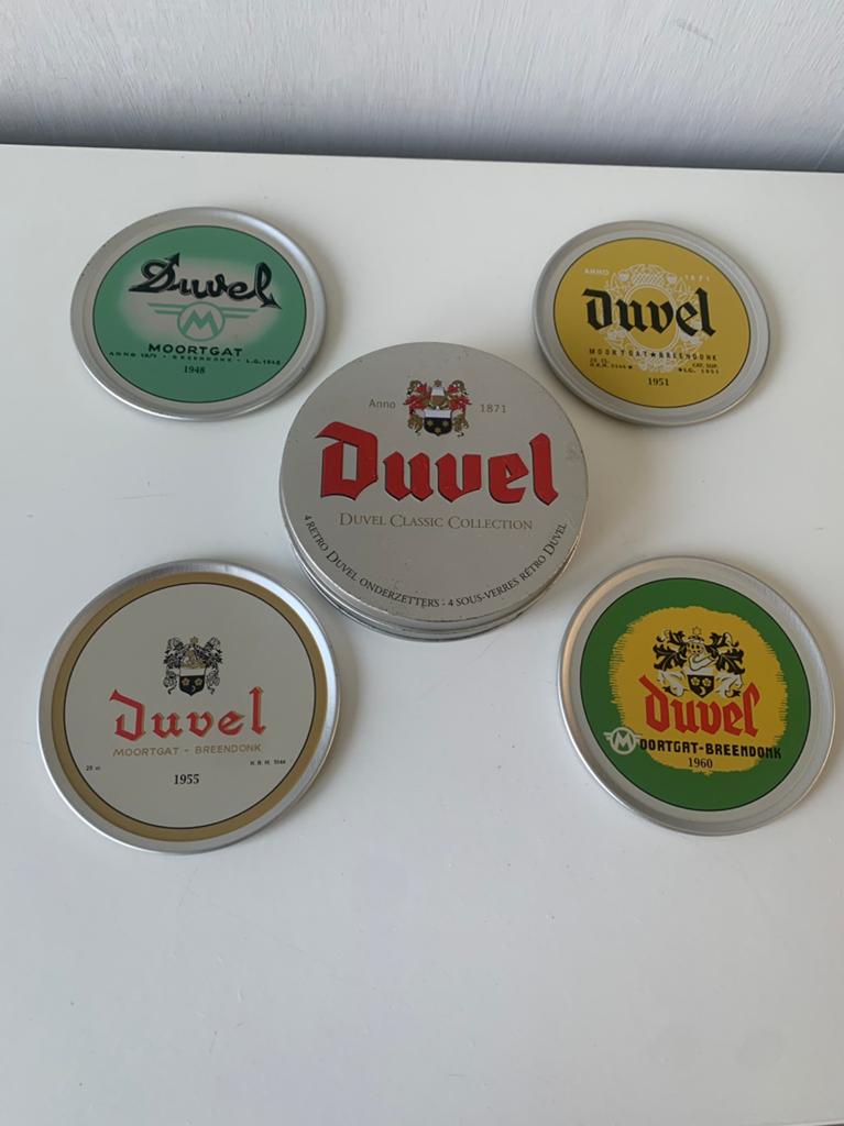 2 sets onderzetters van DUVEL, Verzamelen, Ophalen of Verzenden, Duvel