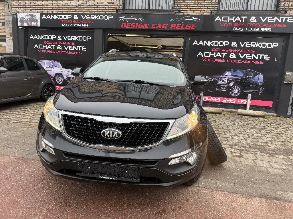 Kia Sportage 1600 Benzine 2015 Navi Leder 1ste hands, Lederen bekleding, Zwart, Leder, Bedrijf