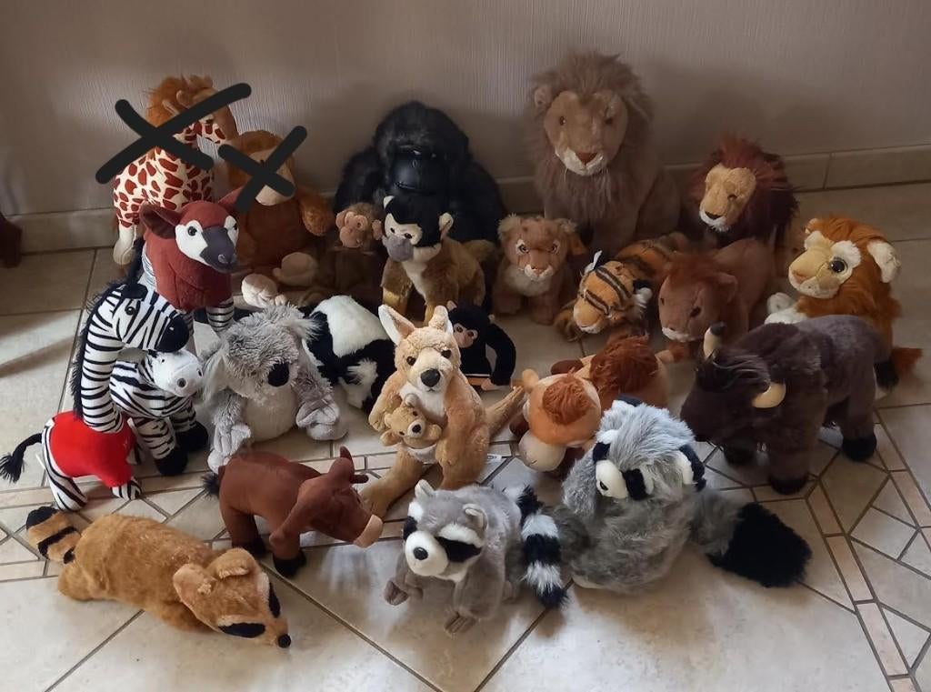 Knuffel safari dieren, Ophalen of Verzenden, Zo goed als nieuw, Beer