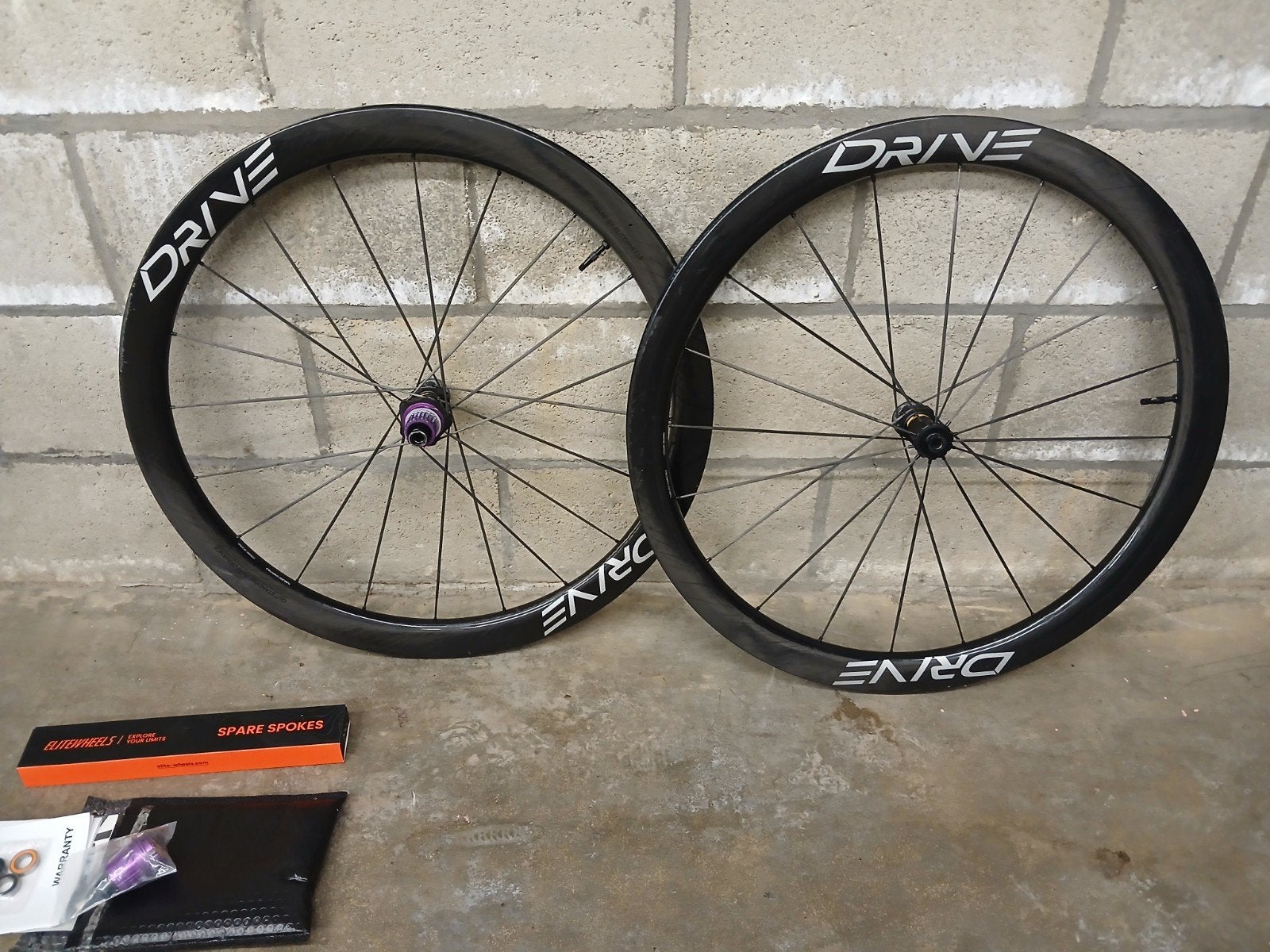 Elite Wheels Drive G45 wielset gravel Shimano Microspline, Fietsen en Brommers, Ophalen of Verzenden, Carbon