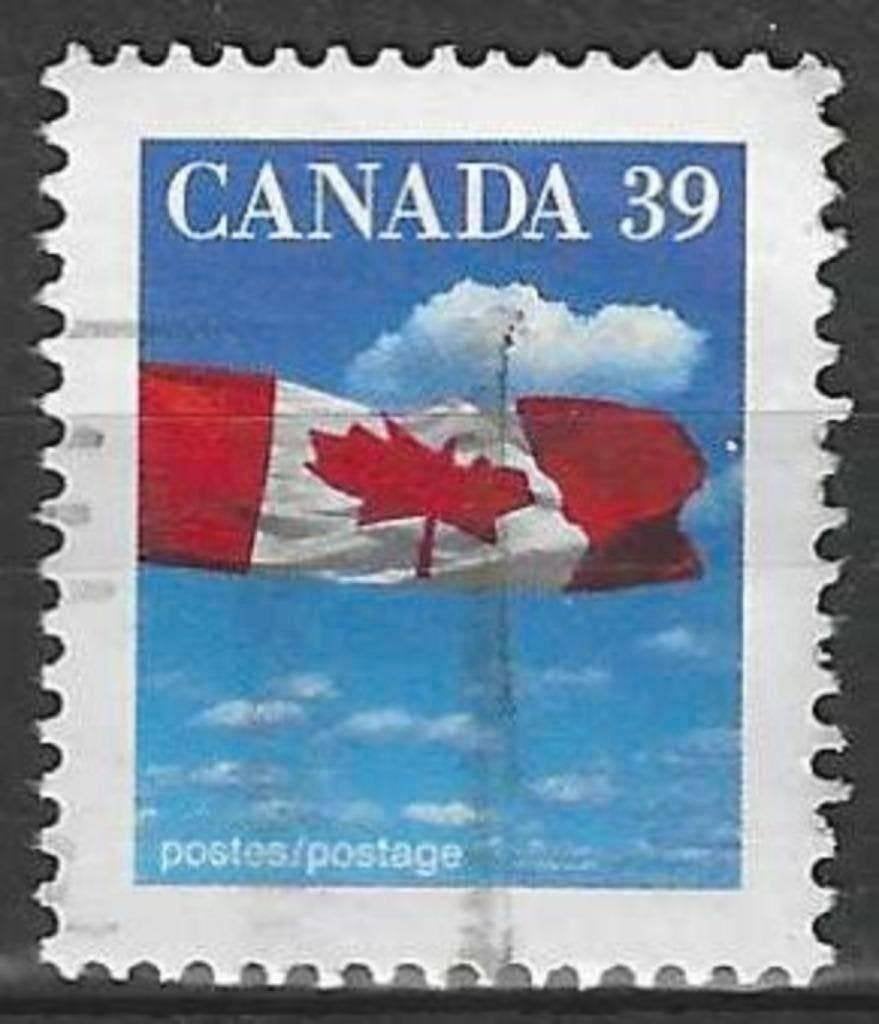 Canada 1991 - Yvert 1123 - Drapeau national canadien (ST), Envoi, Affranchi