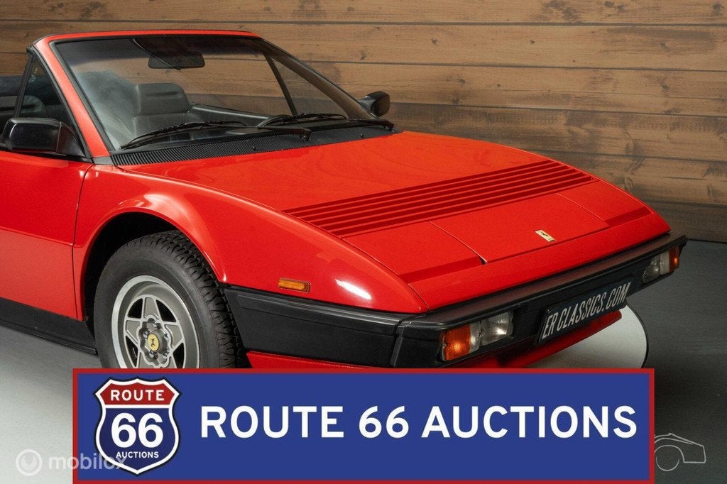 Ferrari Mondial Cabriolet | 1984 | Route 66 Auctions, Zwart, Bedrijf, Handgeschakeld, Overige carrosserie