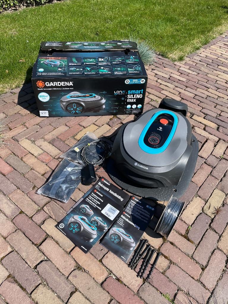 GARDENA smart SILENO max 800 robotmaaier, Tuin en Terras, Robotmaaiers, Ophalen, Zo goed als nieuw, Gardena, Bestuurbaar via app
