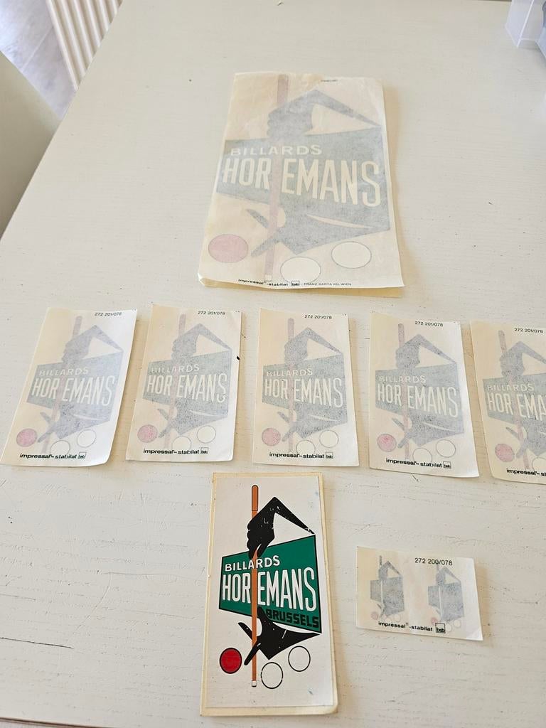 stickers horemans billiards, Ophalen