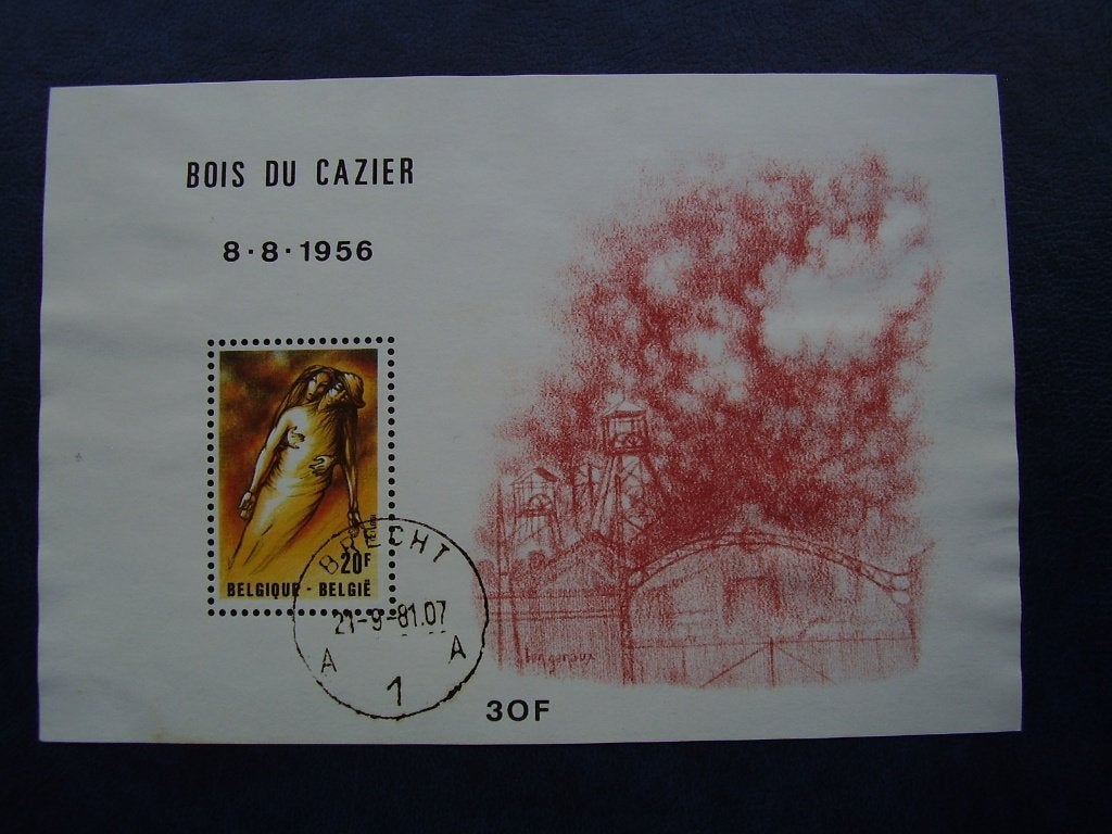 Blok 57 gestempeld - Bois du Casier - G104, Enlèvement ou Envoi, Affranchi, Oblitéré