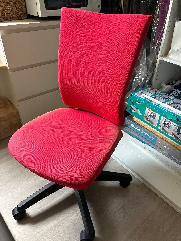 Rode bureaustoel, Ophalen, Gebruikt, Rood, Bureaustoel