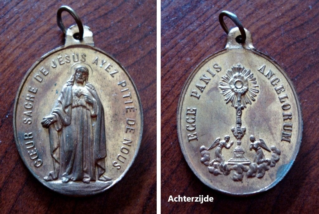Medaille Sacre Coeur de Jezus, Enlèvement ou Envoi, Comme neuf, Autres types, Christianisme | Catholique
