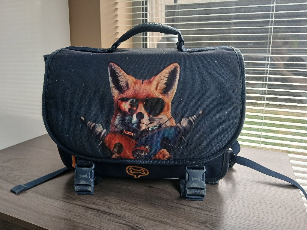 Boekentas, Ophalen, Zo goed als nieuw, Blauw, Aktetas of Boekentas