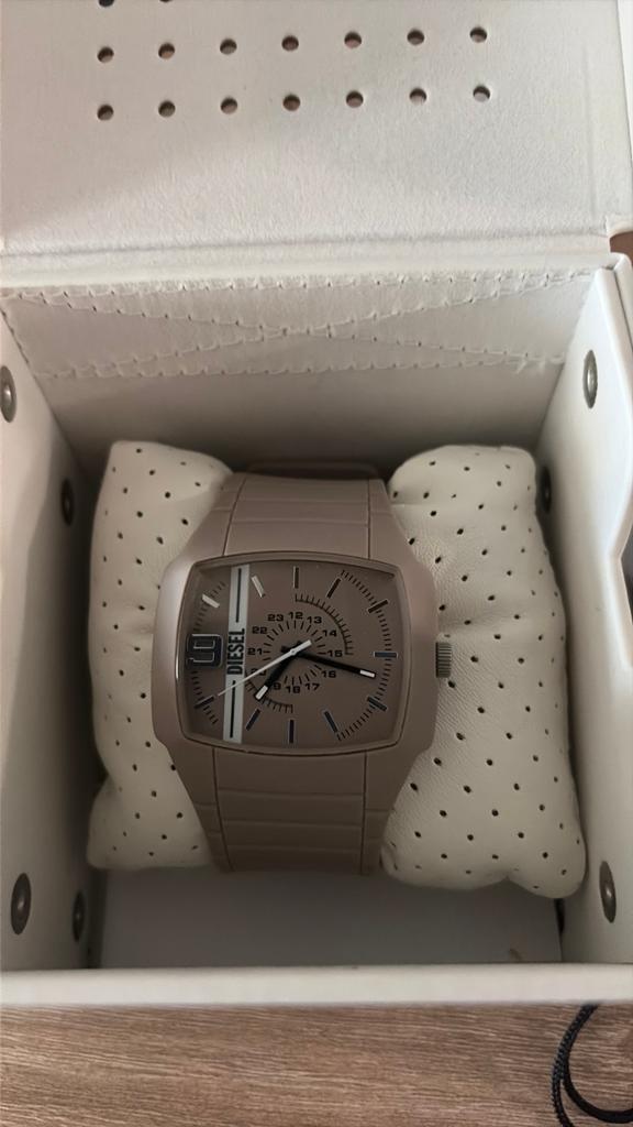 diesel horloge heren 3 bar, Handtassen en Accessoires, Horloges | Heren, Overige materialen, Polshorloge, Overige materialen, Zo goed als nieuw