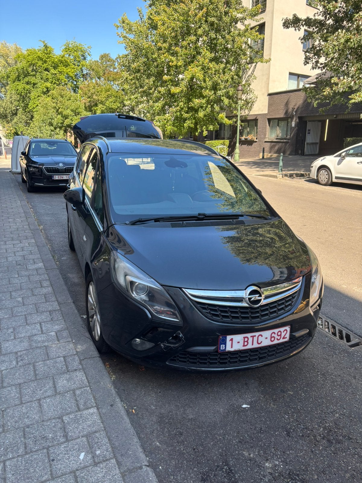 Voiture, Auto's, Monovolume, Euro 6, Leder en Stof, Zwart