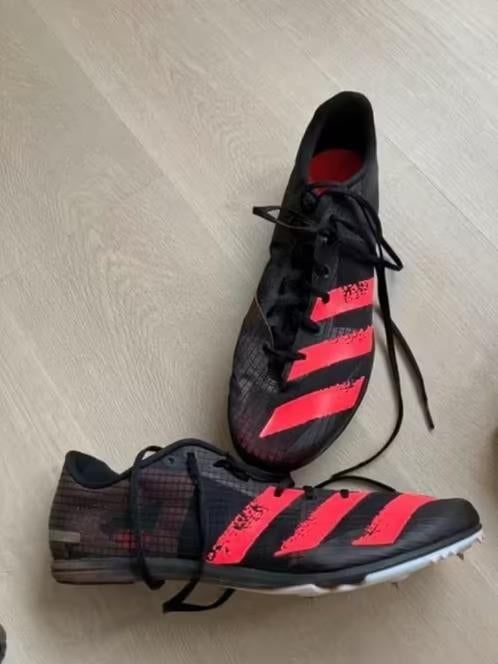 Spikes Adidas Distancestar zwart/roze maat 44, Ophalen of Verzenden, Gebruikt, Spikes, Adidas