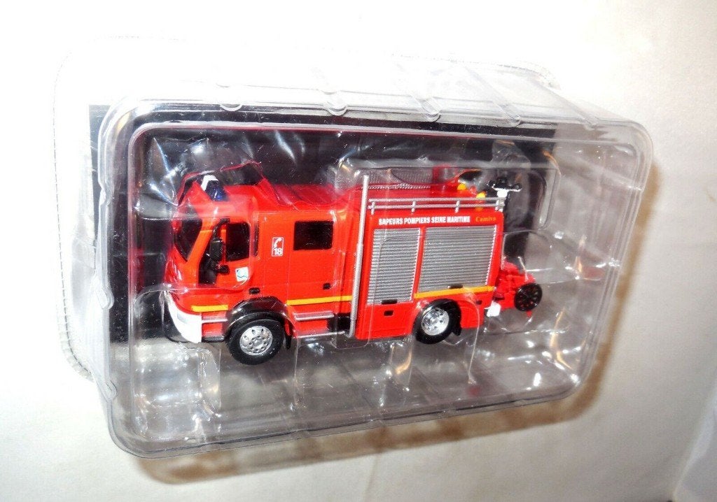 1:64 del Prado Camiva Iveco FPT 3000 brandweer Frankrijk '02, Ophalen of Verzenden, Zo goed als nieuw, Bus of Vrachtwagen