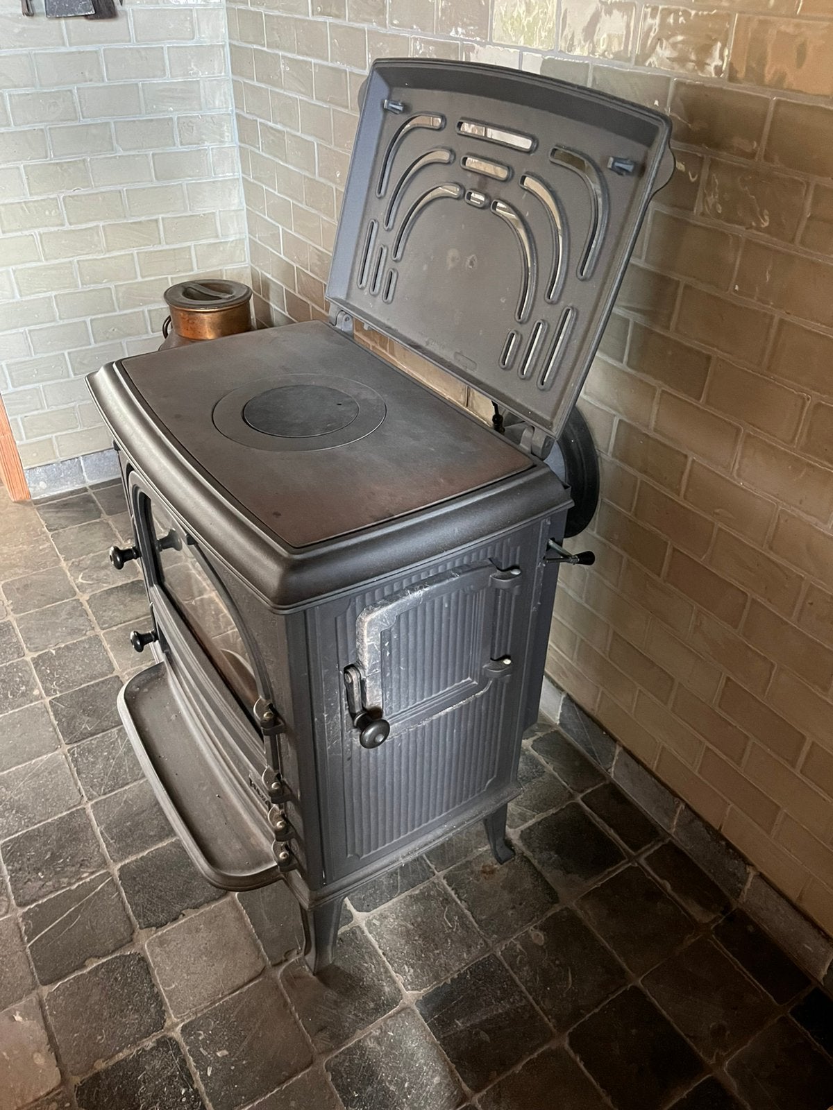 Houtkachel Saey 92 Cucina, Ophalen, Zo goed als nieuw