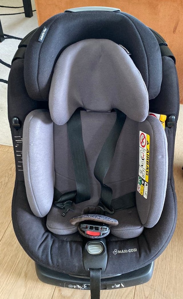 Maxi-Cosi Axissfix Plus met hoes en zitverkleiner, 0 à 18 kg, Comme neuf, Isofix, Maxi-Cosi
