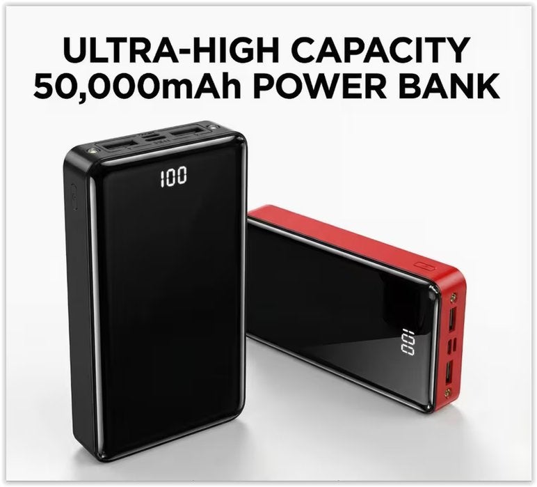 Chargeur Portable Haute Puissance 50000mAh, Batterie Externe, Télécoms, Enlèvement ou Envoi, Neuf, Voltme