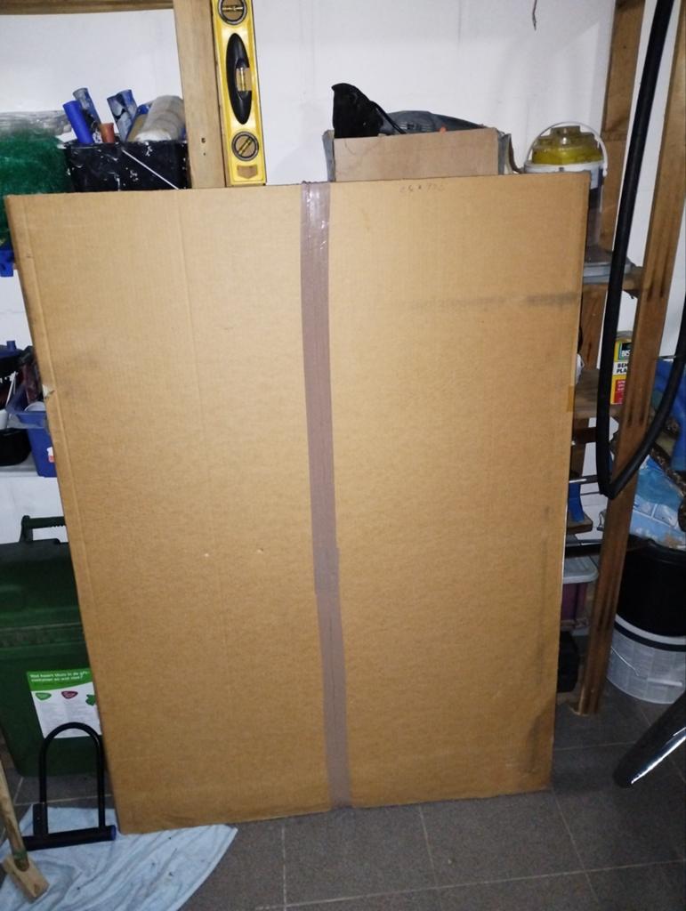 Grote spiegel zit in verpakking, Ophalen, 100 tot 150 cm, Zo goed als nieuw, 100 tot 125 cm