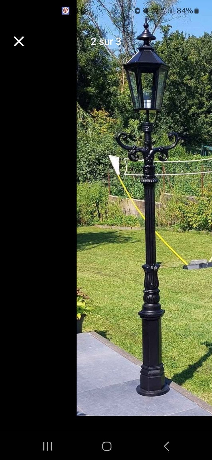 lampadaire pour extérieur en fonte, Enlèvement, Lampadaire