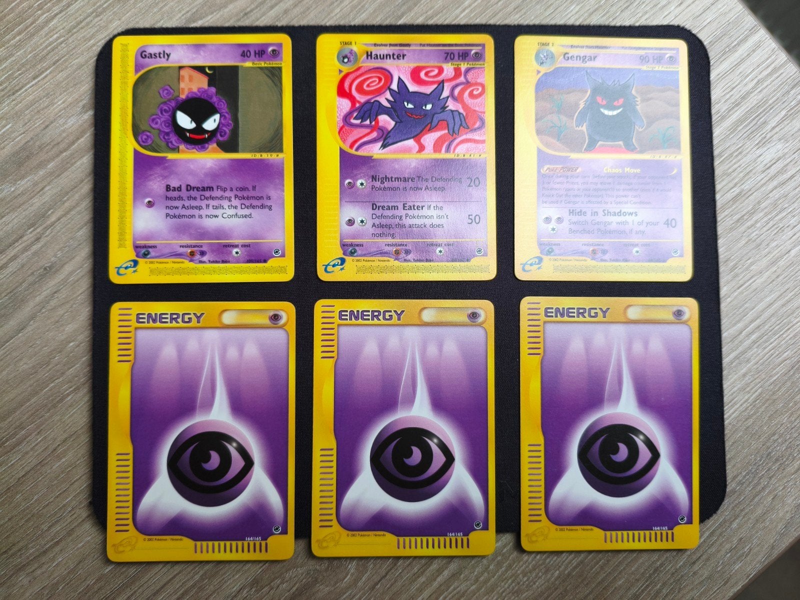 Expedition base set. Gastly, haunter, gengar 3psychic energy, Ophalen of Verzenden