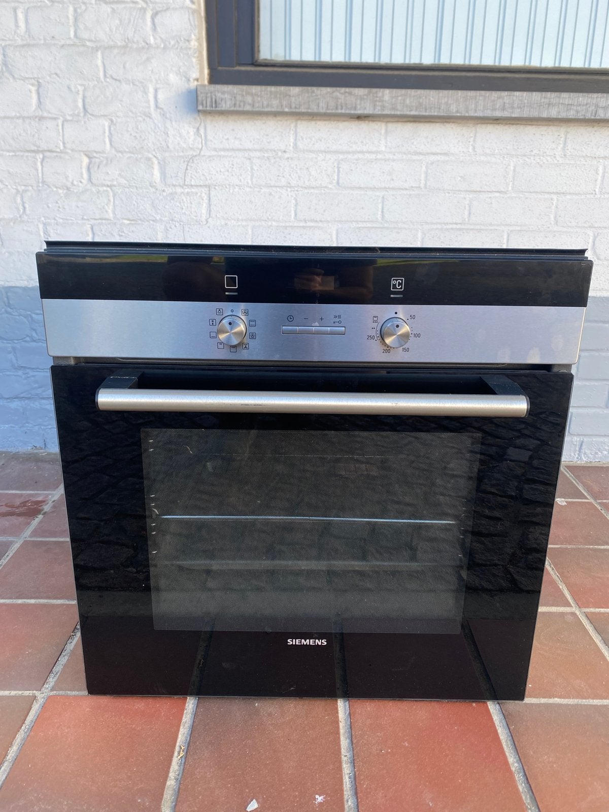 Siemens inbouw oven nishoogte 59cm, Elektronische apparatuur, Ophalen, Gebruikt, Hete lucht, 60 cm of meer