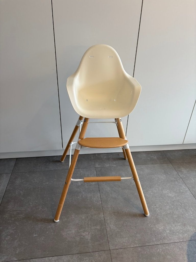 Childhome Evolu 2 naturel/wit + babyzit, Enlèvement, Utilisé, Autres types, Réducteur de chaise