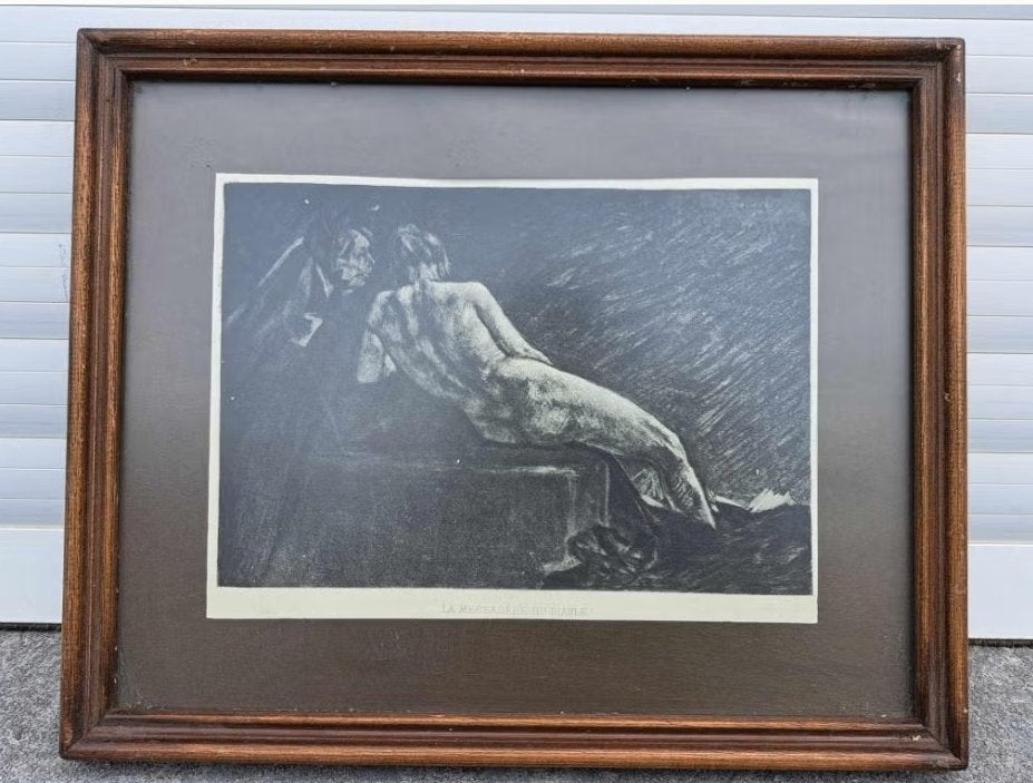 Gravure la messagere du diable de Félicien rops, Antiquités & Art, Enlèvement ou Envoi, Gravure