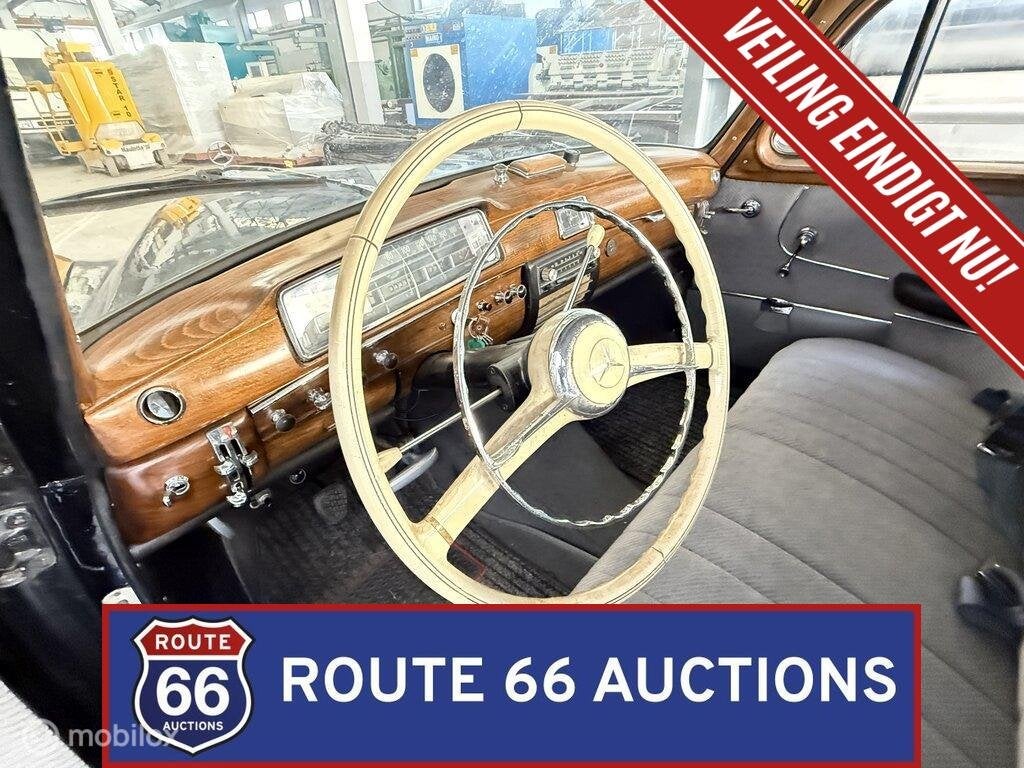 Mercedes-Benz 220 S Ponton | 1958 | Route 66 Auctions, Achat, Entreprise, Boîte manuelle, Autre carrosserie