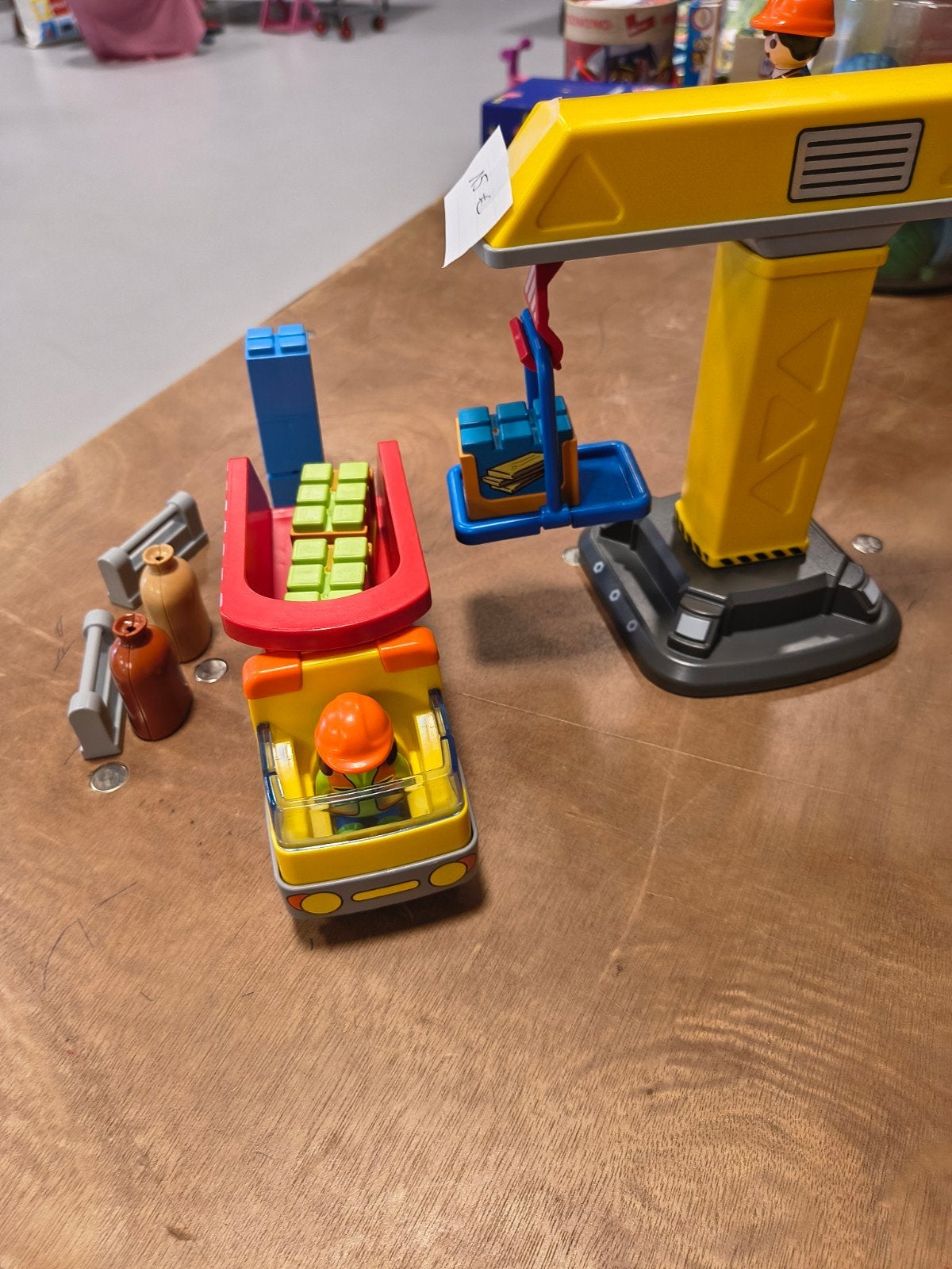 Playmobil 1 2 3 kraan en camion, Enlèvement, Comme neuf