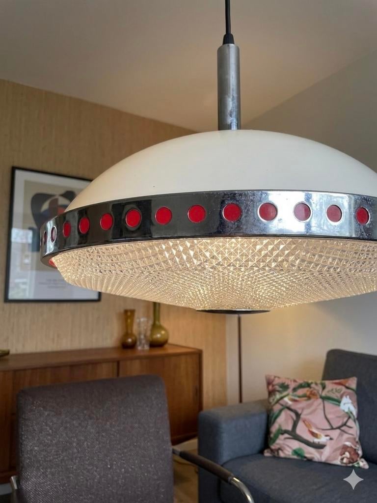 Vintage Ufo lamp, Ophalen, Gebruikt