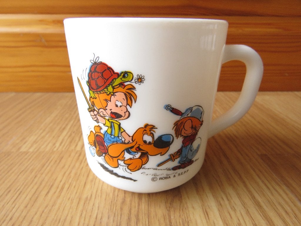 vintage arcopal mug tasse motifs Boule et Bill, Overige materialen, Overige merken, Vintage, Zo goed als nieuw
