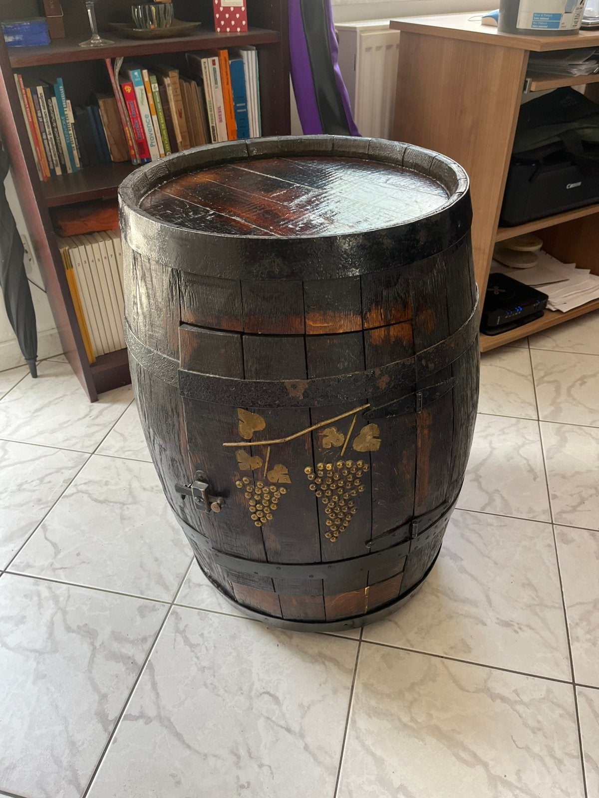 Massief houten vat, Ophalen, Gebruikt, Hout