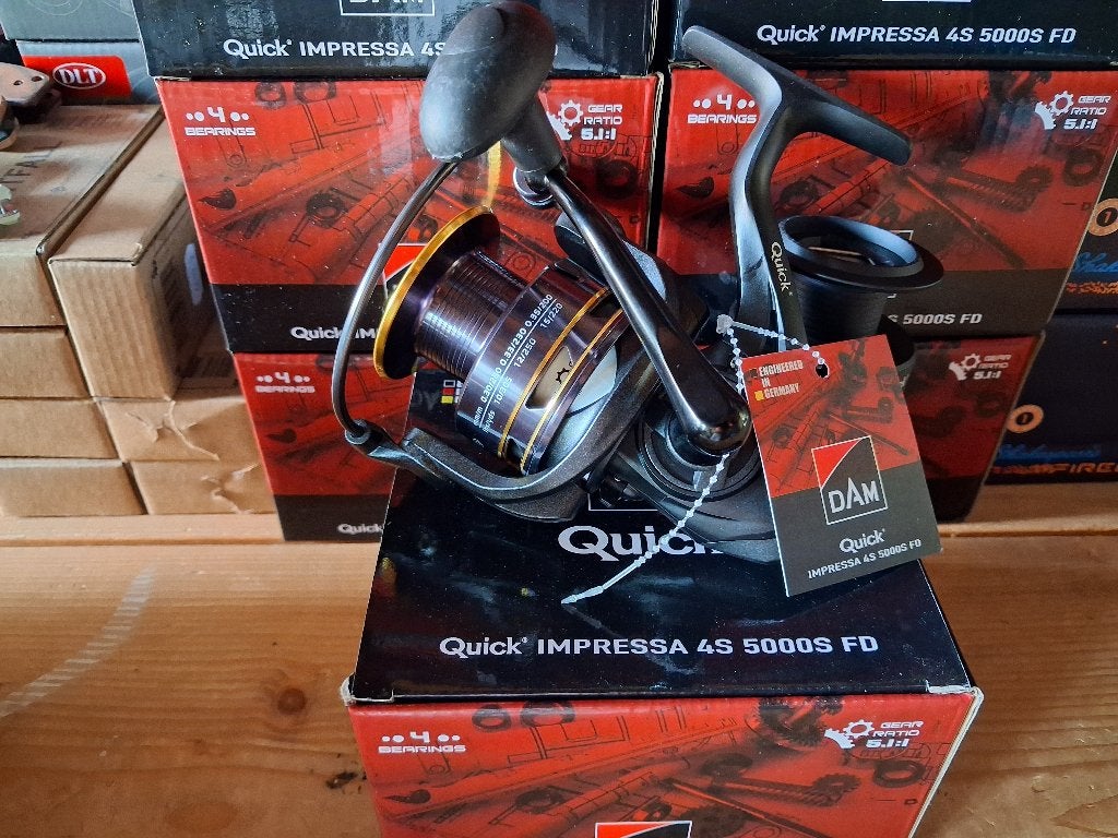 DAM Quick Impressa molens (maat 5000S) nieuw in doos!, Enlèvement ou Envoi, Neuf, Moulinet