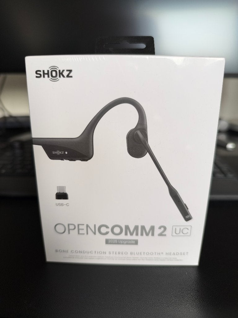 Shokz OpenComm2 UC (USB-C) - NEUF, Télécoms, Enlèvement ou Envoi, Neuf, Noir