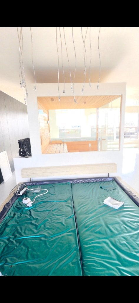 Waterbed te koop, Huis en Inrichting, Slaapkamer | Waterbedden, Ophalen, Duo-systeem, Tweepersoons, Zo goed als nieuw