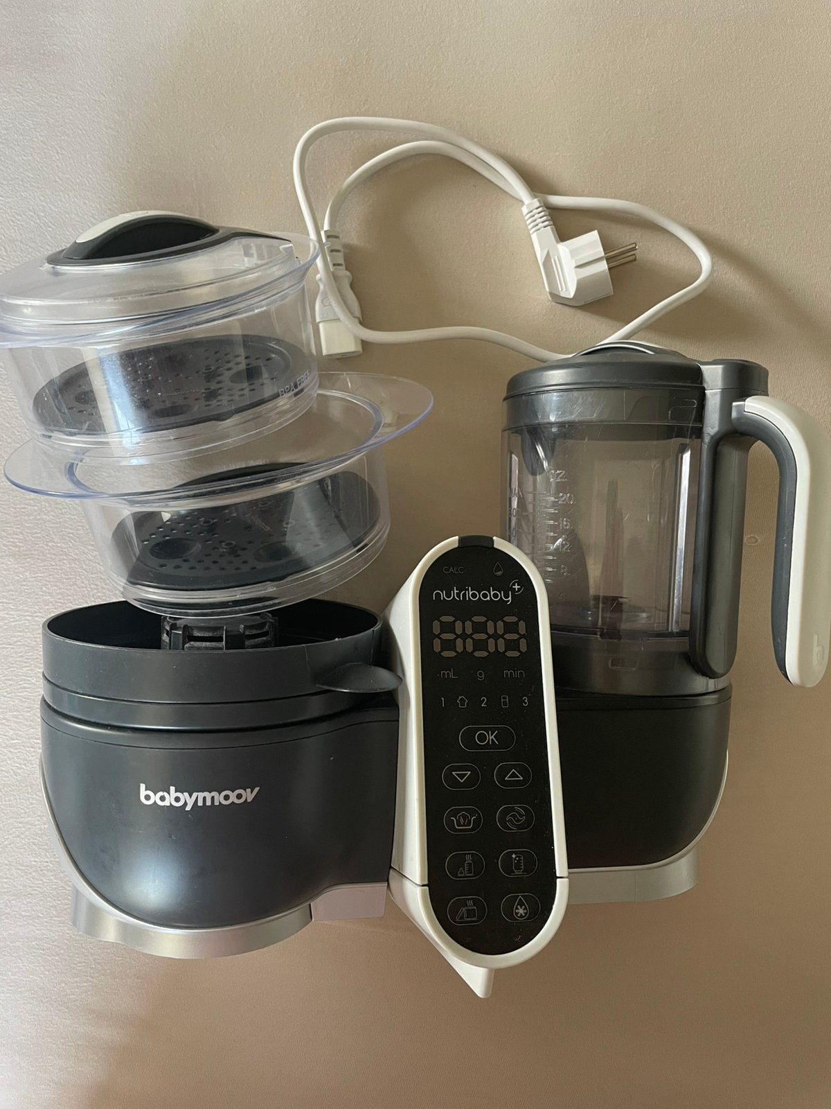 Babymoov Nutribaby+ Babycooker met mixer, Kinderen en Baby's, Ophalen, Zo goed als nieuw, Babymoov