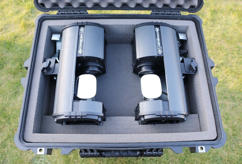 2x ADJ COMSCAN LED scanner (DMX), Enlèvement, Comme neuf, Lumières, Commande sonore