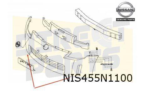 Nissan 350Z (-9/05) voorbumper (te spuiten) Origineel! F2M22, -, -, Nieuw, Bumper