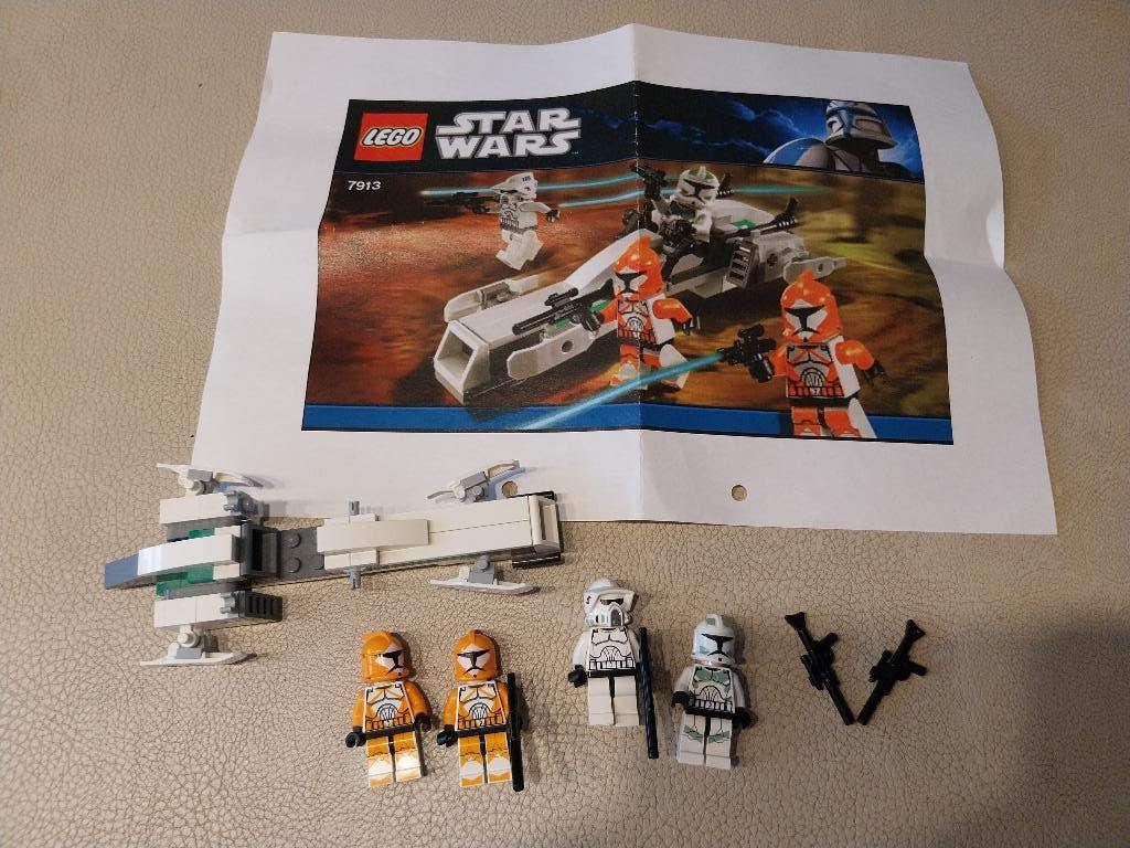 Lego star wars  7913  Clone trooper battle pack, Lego, Comme neuf, Star Wars, Pièces supplémentaires incluses