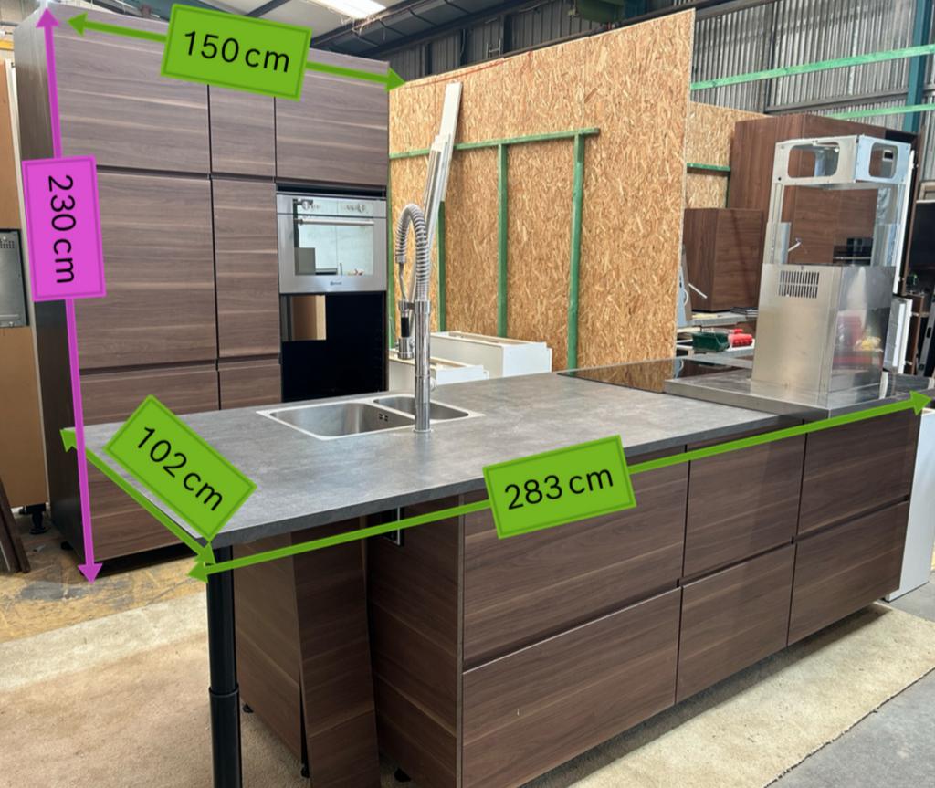 #06 Belle cuisine complète ikea metod 2020 avec ilot, Enlèvement ou Envoi, Utilisé